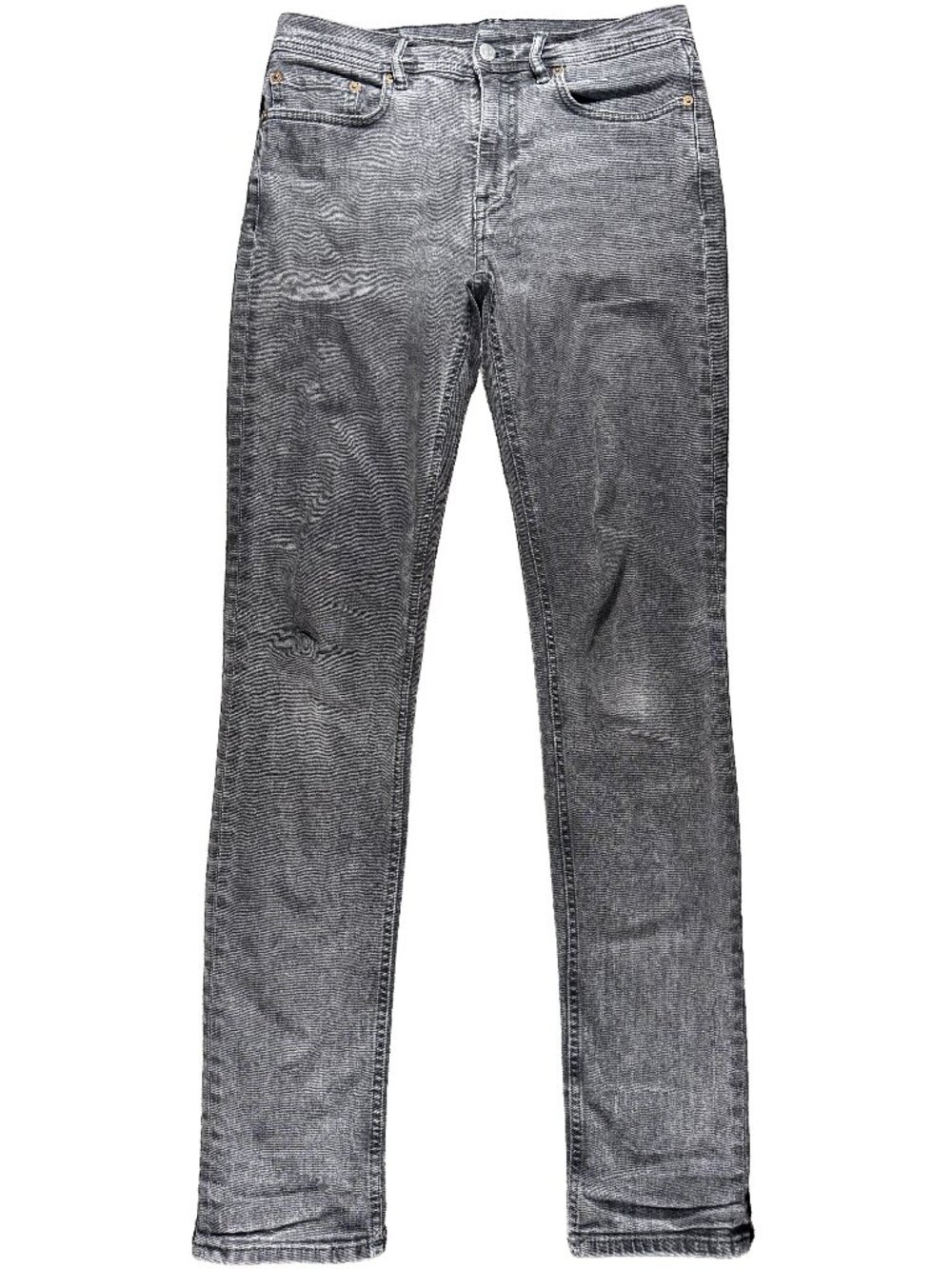 Acne Studios Slim Low Rise Stretch Denim Jeans Gray men's size 30x33.5